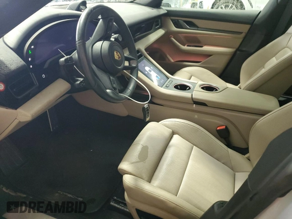2025 Porsche Taycan with VIN WP0AA2Y12SSA08315, listed as a Copart auction lot 56624715 with 6,910 mi miles and Salvage title. Bid and sale history available at DreamBid. Image 7.