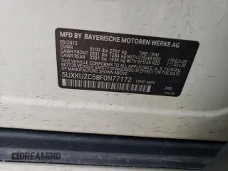 2015 BMW X6 xDrive35i z VIN 5UXKU2C58F0N77172, wystawiony jako Copart lot #55631415 z przebiegiem 246 622 mil mil oraz Tytuł czysty. Historia ofert i sprzedaży dostępna na DreamBid. Obrazek 13.