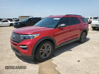 2021 Ford Explorer XLT with VIN 1FMSK7DH7MGA83088, listed as a Copart auction lot 54221255 with 107,489 mi miles and Clean Title. Bid and sale history available at carsss.com. Image 1.