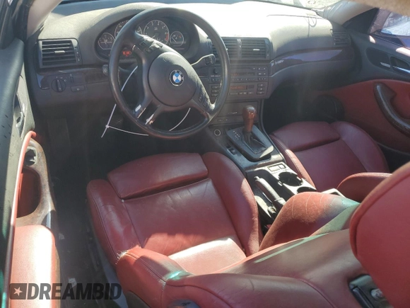 2001 BMW 3 Series 330Ci with VIN WBABN53451JU36194, listed as a Copart auction lot 42038005 with 159,293 mi miles and Salvage Title. Bid and sale history available at carsss.com. Image 8.