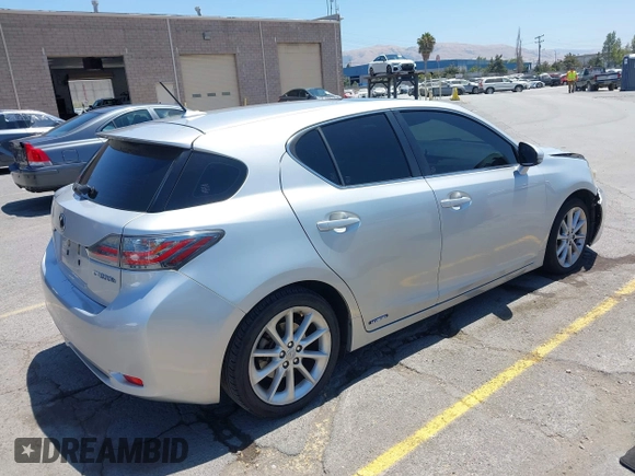 2013 Lexus CT 200h with VIN JTHKD5BH8D2129559, listed as a IAAI auction lot 42592775 with 240,219 mi miles and . Bid and sale history available at DreamBid. Image 4.