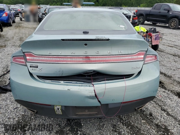 2013 Lincoln MKZ Hybrid with VIN 3LN6L2LU9DR825225, listed as a Copart auction lot 58397105 with Not provided miles and Salvage title. Bid and sale history available at DreamBid. Image 6.