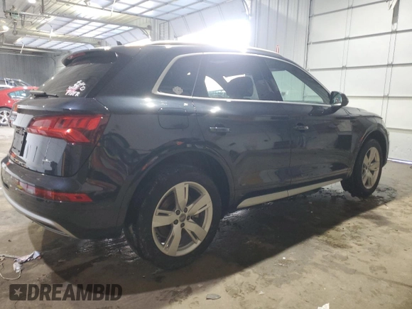 2019 Audi Q5 Premium with VIN WA1ANAFY3K2115878, listed as a Copart auction lot 46047055 with 58,089 mi miles and Salvage Title. Bid and sale history available at carsss.com. Image 3.