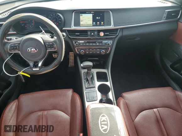 2017 Kia Optima SX with VIN 5XXGW4L28HG125596, listed as a Copart auction lot 45676465 with 111,066 mi miles and Salvage title. Bid and sale history available at DreamBid. Image 8.