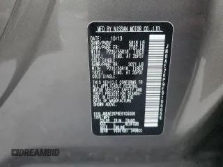 2014 Nissan Quest S z VIN JN8AE2KP9E9105056, wystawiony jako Copart lot #56594235 z przebiegiem 117 103 mil mil oraz Czysty tytuł • Clean title. Historia ofert i sprzedaży dostępna na DreamBid. Obrazek 13.