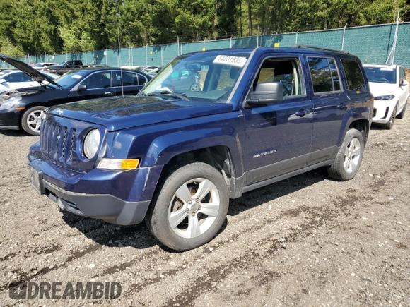 2015 Jeep Patriot Latitude z VIN 1C4NJRFBXFD125752, wystawiony jako Copart lot #54801835 z przebiegiem 160 985 mil mil oraz Szkoda całkowita • Salvage title. Historia ofert i sprzedaży dostępna na DreamBid. Obrazek 1.