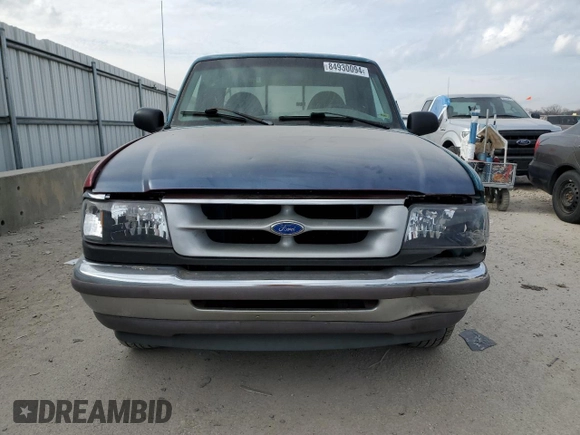 1997 Ford Ranger XLT with VIN 1FTCR14X0VPB40063, listed as a Copart auction lot 84930094 with 121,186 mi miles and Salvage Title. Bid and sale history available at DreamBid. Image 5.