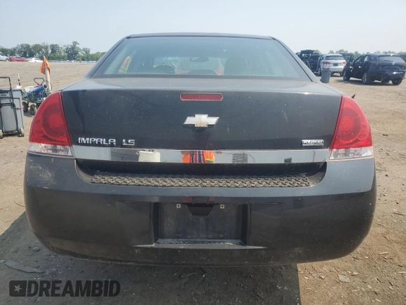 2008 Chevrolet Impala LS with VIN 2G1WB58KX89206766, listed as a Copart auction lot 60416895 with 189,415 mi miles and Salvage title. Bid and sale history available at DreamBid. Image 6.