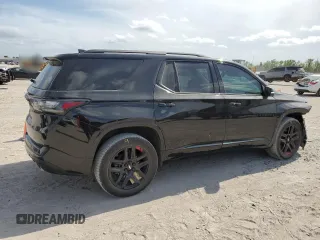 2021 Chevrolet Traverse Premier with VIN 1GNERKKW0MJ155132, listed as a Copart auction lot 53668635 with 91,501 mi miles and Salvage title. Bid and sale history available at DreamBid. Image 3.