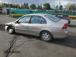 2002 Honda Civic LX with VIN 1HGES16582L007564, listed as a Copart auction lot 54955815 with 106,271 mi miles and Clean Title. Bid and sale history available at DreamBid. Image 2.