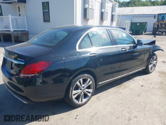 2020 Mercedes-Benz C 300 with VIN WDDWF8EB2LR527142, listed as a IAAI auction lot 40095907 with 52,082 mi miles and . Bid and sale history available at DreamBid. Image 4.