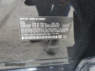 2021 BMW X4 M z VIN 5YMUJ0C01M9H09798, wystawiony jako Copart lot #47921083 z przebiegiem 32 940 mil mil oraz . Historia ofert i sprzedaży dostępna na DreamBid. Obrazek 13.