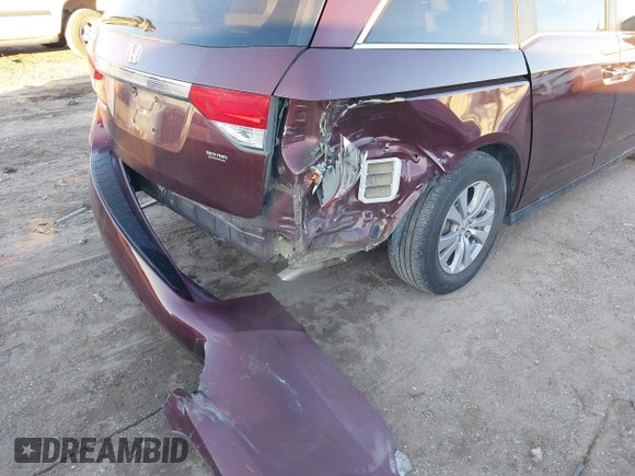 2017 Honda Odyssey EX-L with VIN 5FNRL5H62HB022308, listed as a IAAI auction lot 41213635 with 97,161 mi miles and . Bid and sale history available at DreamBid. Image 6.
