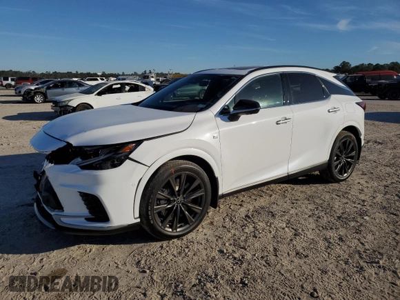 2024 Lexus RX with VIN 2T2BAMCA0RC059081, listed as a Copart auction lot 83385244 with 5,637 mi miles and Salvage Title. Bid and sale history available at carsss.com. Image 1.