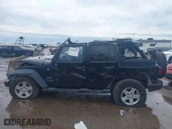 2014 Jeep Wrangler Unlimited Sport with VIN 1C4BJWDGXEL294965, listed as a IAAI auction lot 41908152 with 243,546 mi miles and . Bid and sale history available at DreamBid. Image 15.