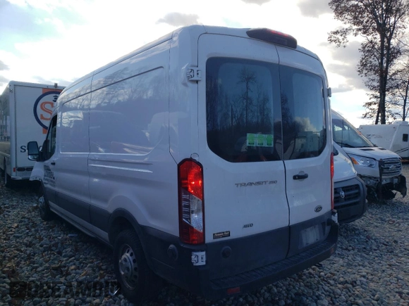 2020 Ford Transit Cargo with VIN 1FTBR2C87LKB75849, listed as a Copart auction lot 79414554 with 56,987 mi miles and Salvage Title. Bid and sale history available at carsss.com. Image 2.