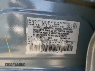 2025 Nissan Sentra SV with VIN 3N1AB8CV2SY216979, listed as a Copart auction lot 50046865 with 1,037 mi miles and Salvage Title. Bid and sale history available at carsss.com. Image 12.