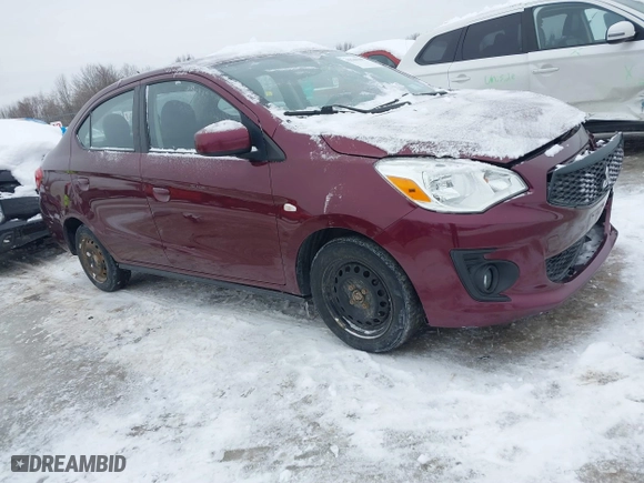 2020 Mitsubishi Mirage G4 ES with VIN ML32F3FJXLHF01904, listed as a IAAI auction lot 41546309 with 78,134 mi miles. Bid and sale history available at carsss.com. Image 1.