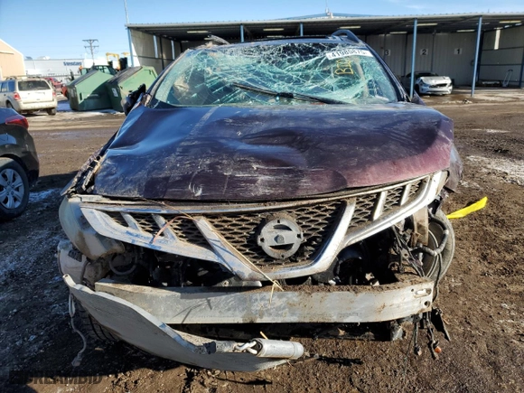 2014 Nissan Murano SL with VIN JN8AZ1MW0EW500909, listed as a Copart auction lot 41985875 with 121,027 mi miles and Salvage Title. Bid and sale history available at carsss.com. Image 5.