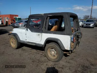 1992 Jeep Wrangler with VIN 2J4FY29S6NJ557410, listed as a Copart auction lot 42399785 with 167,593 mi miles and Non Repairable. Bid and sale history available at carsss.com. Image 2.