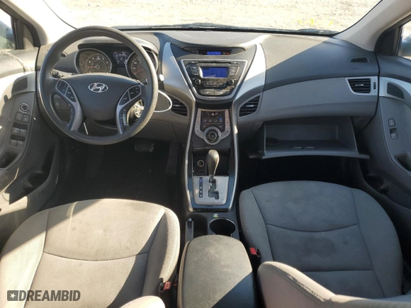 2013 Hyundai Elantra GLS PZEV with VIN 5NPDH4AE2DH452505, listed as a Copart auction lot 46235905 with 181,299 mi miles and Salvage Title. Bid and sale history available at carsss.com. Image 8.