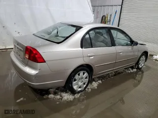 2002 Honda Civic EX with VIN 2HGES26832H508276, listed as a Copart auction lot 45103775 with 180,454 mi miles and Salvage Title. Bid and sale history available at carsss.com. Image 3.