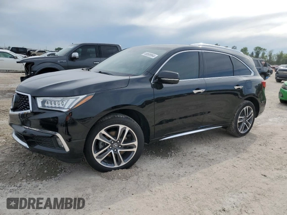 2017 Acura MDX Sport Hybrid w/Advance Pkg with VIN 5FRYD7H77HB000719, listed as a Copart auction lot 48509964 with 103,000 mi miles and Salvage Title. Bid and sale history available at carsss.com. Image 1.