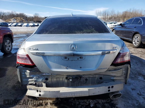 2009 Acura RL Tech Pkg with VIN JH4KB26659C002380, listed as a Copart auction lot 45475645 with 222,875 mi miles and Salvage Title. Bid and sale history available at carsss.com. Image 6.