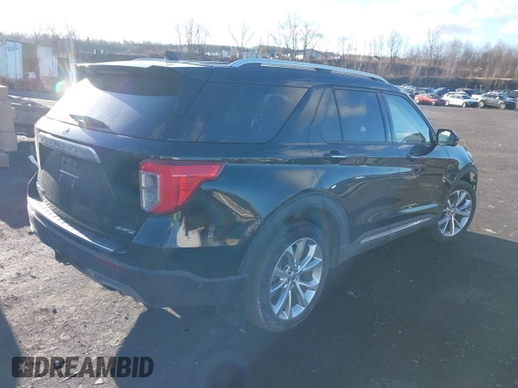 2021 Ford Explorer Platinum with VIN 1FM5K8HC8MGB86120, listed as a IAAI auction lot 41822179 with 58,848 mi miles. Bid and sale history available at carsss.com. Image 4.