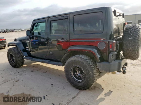 2012 Jeep Wrangler Unlimited Altitude with VIN 1C4HJWEGXCL180602, listed as a Copart auction lot 61391095 with 187,205 mi miles and Salvage title. Bid and sale history available at DreamBid. Image 2.