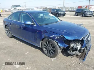 2014 Audi A4 Premium Plus with VIN WAUFFAFL4EN012238, listed as a IAAI auction lot 41775539 with 161,349 mi miles. Bid and sale history available at carsss.com. Image 1.