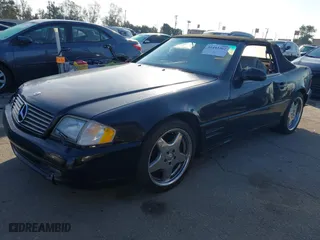 2001 Mercedes-Benz SL-Class with VIN WDBFA68F81F197287, listed as a IAAI auction lot 41442362 with 127,628 mi miles. Bid and sale history available at carsss.com. Image 17.