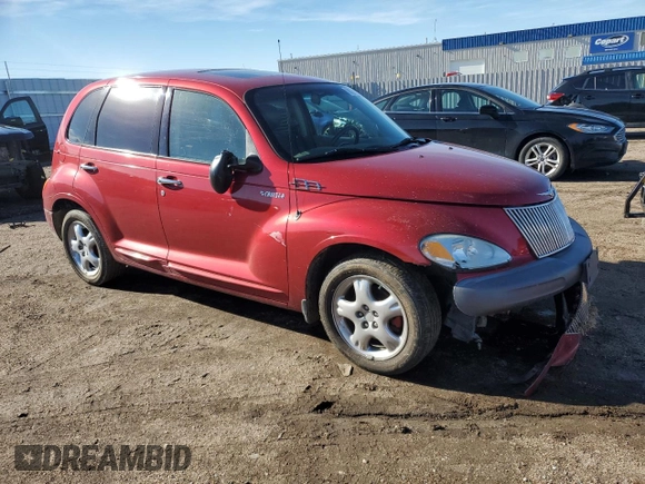 2001 Chrysler PT Cruiser with VIN 3C8FY4BB01T592155, listed as a Copart auction lot 80215924 with 129,971 mi miles and Clean Title. Bid and sale history available at DreamBid. Image 4.