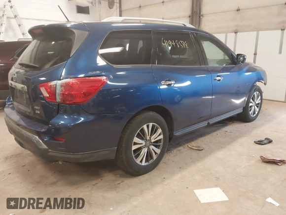2018 Nissan Pathfinder SL with VIN 5N1DR2MM5JC654942, listed as a IAAI auction lot 41948588 with 86,490 mi miles and . Bid and sale history available at DreamBid. Image 4.