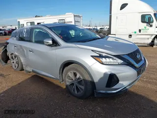 2020 Nissan Murano S with VIN 5N1AZ2AJ5LN139525, listed as a IAAI auction lot 41278367 with 66,755 mi miles. Bid and sale history available at carsss.com. Image 1.