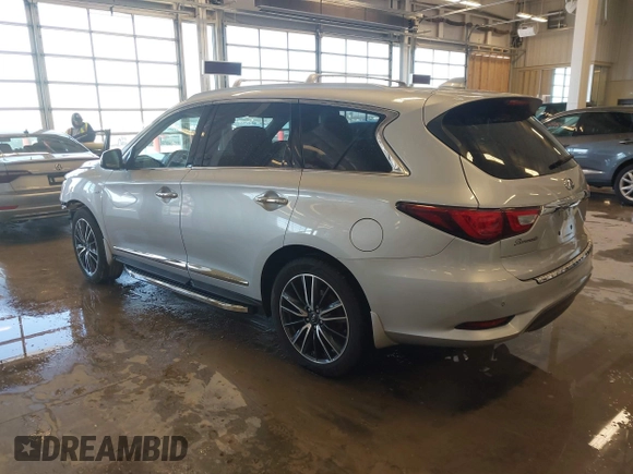 2017 Infiniti QX60 with VIN 5N1DL0MM3HC525307, listed as a IAAI auction lot 41578552 with 54,313 mi miles and . Bid and sale history available at DreamBid. Image 3.