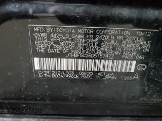 2013 Lexus IS 250 with VIN JTHBF5C26D5187477, listed as a Copart auction lot 51536255 with Not Provided miles and Salvage Title. Bid and sale history available at DreamBid. Image 14.