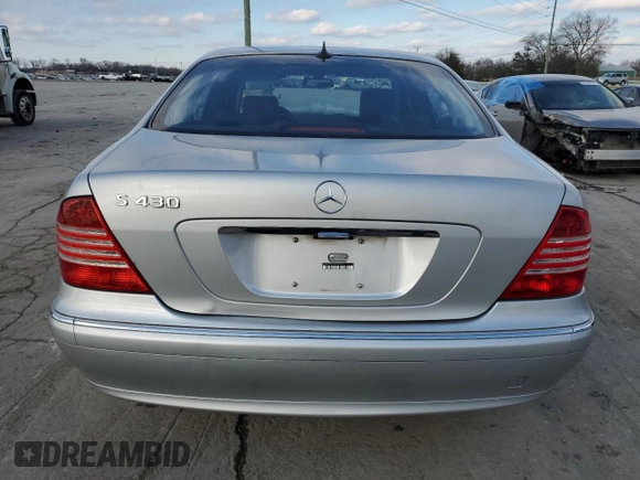 2003 Mercedes-Benz S-Class 4.3L with VIN WDBNG70J23A357308, listed as a Copart auction lot 88350525 with 0 mi miles and Salvage Title. Bid and sale history available at carsss.com. Image 6.