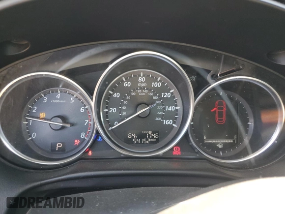 2014 Mazda CX-5 Grand Touring with VIN JM3KE4DY4E0422739, listed as a Copart auction lot 53234745 with 54,152 mi miles and Salvage Title. Bid and sale history available at carsss.com. Image 9.