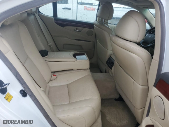 2011 Lexus LS 460 with VIN JTHCL5EF6B5010552, listed as a Copart auction lot 74747814 with 0 mi miles and Salvage Title. Bid and sale history available at carsss.com. Image 10.