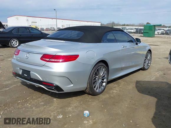 2017 Mercedes-Benz S 550 with VIN WDDXK8CB1HA019169, listed as a IAAI auction lot 41406073 with 17,581 mi miles and . Bid and sale history available at DreamBid. Image 4.