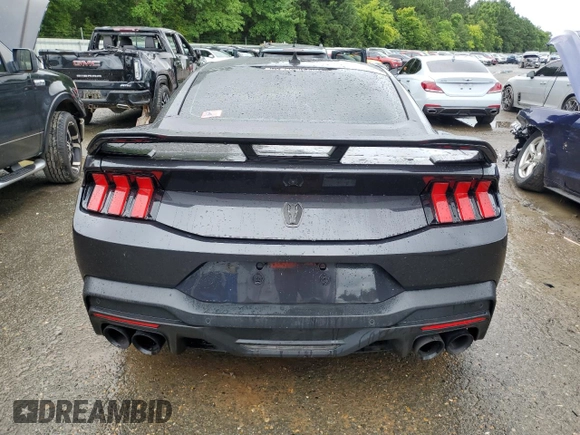 2024 Ford Mustang Dark Horse with VIN 1FA6P8R09R5502132, listed as a Copart auction lot 63919374 with 18,696 mi miles and Salvage Title. Bid and sale history available at carsss.com. Image 6.
