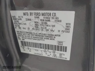 2010 Ford Escape XLT with VIN 1FMCU0D73AKC67711, listed as a IAAI auction lot 41891915 with 254,378 mi miles. Bid and sale history available at carsss.com. Image 9.