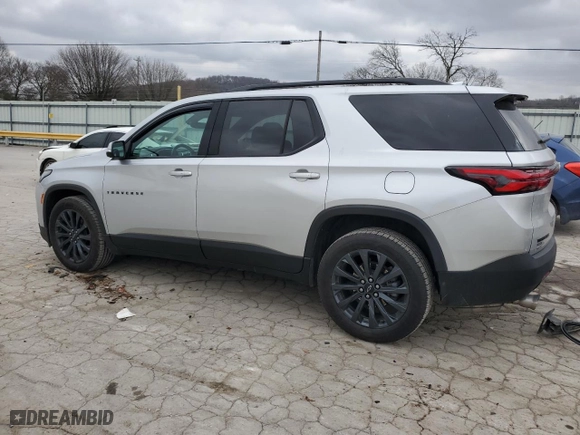 2022 Chevrolet Traverse RS with VIN 1GNERJKW0NJ138763, listed as a Copart auction lot 87324044 with 55,558 mi miles and Salvage Title. Bid and sale history available at carsss.com. Image 2.