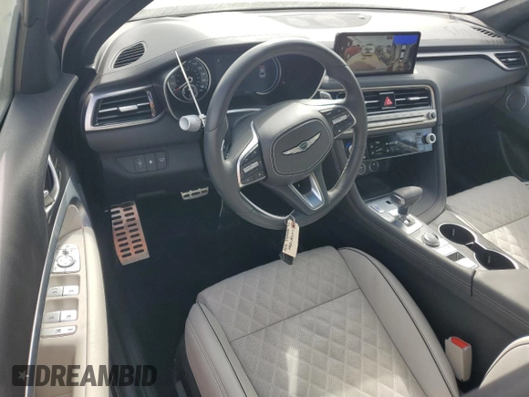 2024 Genesis G70 Sport Advanced with VIN KMTG54SE8RU138988, listed as a Copart auction lot 42835125 with 6,200 mi miles and Salvage Title. Bid and sale history available at DreamBid. Image 8.