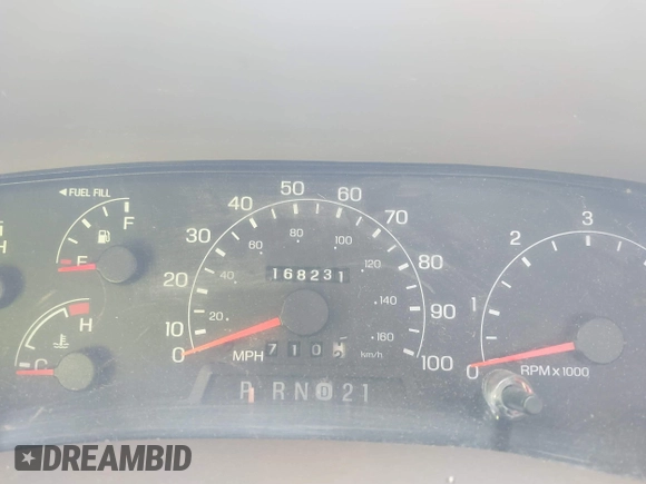 2001 Ford F-250 XL with VIN 1FTNX21L51EC35942, listed as a IAAI auction lot 42189080 with 168,231 mi miles and . Bid and sale history available at DreamBid. Image 7.