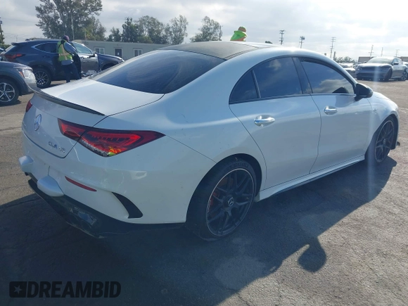 2021 Mercedes-Benz CLA 45 AMG with VIN W1K5J5DB4MN206125, listed as a IAAI auction lot 40928985 with 34,410 mi miles and . Bid and sale history available at DreamBid. Image 4.