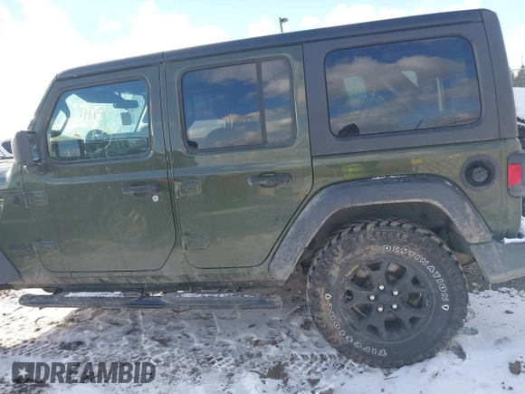 2020 Jeep Wrangler Unlimited Sport S с VIN 1C4HJXDN0LW334593, выставлен на аукционе IAAI как лот 41044612 с пробегом 58 165 миль миль и . История ставок и продаж доступна на DreamBid. Изображение 14.