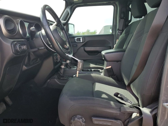2021 Jeep Gladiator Willys with VIN 1C6HJTAGXML513684, listed as a Copart auction lot 49631835 with 34,998 mi miles and Salvage Title. Bid and sale history available at carsss.com. Image 7.