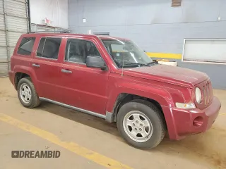 2007 Jeep Patriot Sport with VIN 1J8FT28W67D358205, listed as a Copart auction lot 52323215 with 133,212 mi miles and Salvage Title. Bid and sale history available at DreamBid. Image 4.